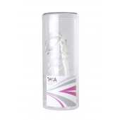 Прозрачная гелевая насадка с клиторальным отростком - 13 см. - Toyfa Basic - в Камышине купить с доставкой