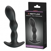 Черный анальный стимулятор простаты с вибрацией Special Anal Massager - 14,5 см. - Baile - в Камышине купить с доставкой
