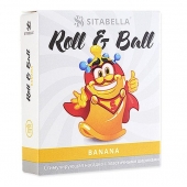 Стимулирующий презерватив-насадка Roll   Ball Banana - Sitabella - купить с доставкой в Камышине