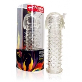 Закрытая прозрачная насадка на пенис Crystal Sleeve Faraon - 13,5 см. - Erowoman-Eroman - в Камышине купить с доставкой