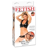 Черный податливый страпон Posable Partner Strap-On - 17,8 см. - Pipedream - купить с доставкой в Камышине