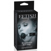 Черный кляп с дырочками Breathable Ball Gag - Pipedream - купить с доставкой в Камышине