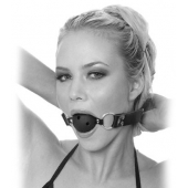 Черный кляп с дырочками Breathable Ball Gag - Pipedream - купить с доставкой в Камышине