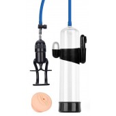 Прозрачная вакуумная вибропомпа Sex Expert с насадкой-вагиной - Sex Expert - в Камышине купить с доставкой