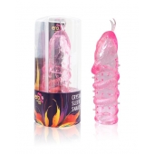 Закрытая рельефная насадка Crystal sleeve snakes в виде змеи с усиками - 14 см. - Erowoman-Eroman - в Камышине купить с доставкой