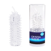 Закрытая рельефная насадка Crystal sleeve с усиками - 12 см. - Erowoman-Eroman - в Камышине купить с доставкой