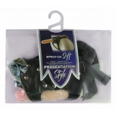 Черный пояс-трусики с двумя насадками Soft-Dolli - 16,5 и 10,5 см. - LOVETOY (А-Полимер) - купить с доставкой в Камышине