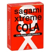 Ароматизированные презервативы Sagami Xtreme COLA - 3 шт. - Sagami - купить с доставкой в Камышине