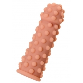 Телесная реалистичная насадка KOKOS Extreme Sleeve 02 с дополнительной стимуляцией - 12,7 см. - KOKOS - в Камышине купить с доставкой