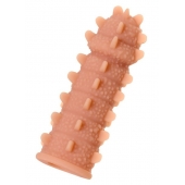 Телесная реалистичная насадка KOKOS Extreme Sleeve 04 с дополнительной стимуляцией - 12,7 см. - KOKOS - в Камышине купить с доставкой