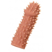 Телесная реалистичная насадка KOKOS Extreme Sleeve 07 с дополнительной стимуляцией - 12,7 см. - KOKOS - в Камышине купить с доставкой