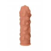 Телесная реалистичная насадка KOKOS Extreme Sleeve 11 с дополнительной стимуляцией - 12,7 см. - KOKOS - в Камышине купить с доставкой