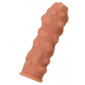 Телесная реалистичная насадка KOKOS Extreme Sleeve 11 с дополнительной стимуляцией - 12,7 см. - KOKOS - в Камышине купить с доставкой