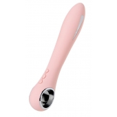 Розовый силиконовый вибратор с электростимуляцией GALVANI VIBE - 21 см. - ToyFa - купить с доставкой в Камышине