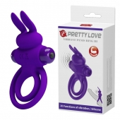 Фиолетовое эрекционное кольцо с вибростимуляцией клитора Vibrant Penis Ring III - Baile - в Камышине купить с доставкой