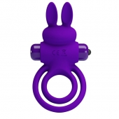 Фиолетовое эрекционное кольцо с вибростимуляцией клитора Vibrant Penis Ring III - Baile - в Камышине купить с доставкой