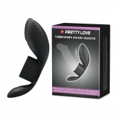 Черное кольцо на пенис с вибрацией Vibration Penis Sleeve - Baile - в Камышине купить с доставкой
