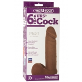 Насадка-мулат для трусиков Vac-U-Lock 6  ULTRASKYN Cock - 17,3 см. - Doc Johnson - купить с доставкой в Камышине