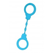 Голубые силиконовые наручники A-Toys без ключа - A-toys - купить с доставкой в Камышине