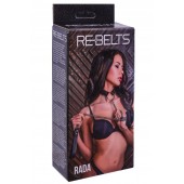 Черный поводок и чокер с кольцом Rada - Rebelts - купить с доставкой в Камышине