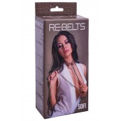 Коричневый поводок и чокер с кольцом Sofi - Rebelts - купить с доставкой в Камышине