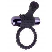 Черное эрекционное виброкольцо Vibrating Silicone Super Ring - Pipedream - в Камышине купить с доставкой