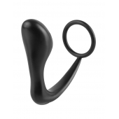 Эрекционное кольцо с анальной пробкой Ass-Gasm Cockring Plug - Pipedream - в Камышине купить с доставкой
