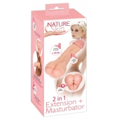 Телесная насадка-мастурбатор 2-in-1 Extension Masturbator - 21 см. - Orion - в Камышине купить с доставкой