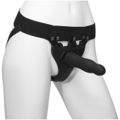 Черный полый вибрострапон Body Extensions BE Aroused - 17,78 см. - Doc Johnson - купить с доставкой в Камышине