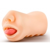 Телесный мастурбатор-ротик с язычком Oral Anne - Blush Novelties - в Камышине купить с доставкой