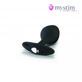 Черная пробка Mystim Rocking Vibe S с возможностью подключения к электростимулятору - 9,7 см. - MyStim - купить с доставкой в Камышине