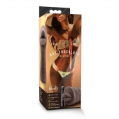 Коричневый мастурбатор-ротик Heather - Blush Novelties - в Камышине купить с доставкой