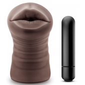Коричневый мастурбатор-ротик Heather - Blush Novelties - в Камышине купить с доставкой