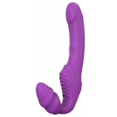 Фиолетовый безремневой вибрострапон DOUBLE DIPPER - Dream Toys - купить с доставкой в Камышине