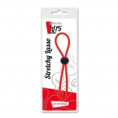 Красное эрекционное лассо с одной бусиной-утяжкой STRETCHY THIN LASSO - Dream Toys - в Камышине купить с доставкой