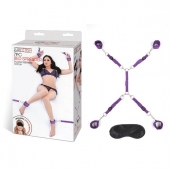 Фиолетовый набор фиксаций на кровати Classic Bedspreader - Lux Fetish - купить с доставкой в Камышине