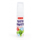 Гель-смазка Tutti-frutti со вкусом сладкой мяты - 30 гр. - Биоритм - купить с доставкой в Камышине