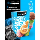 Презервативы для орального секса DOMINO Sweet Sex с ароматом мороженого - 3 шт. - Domino - купить с доставкой в Камышине