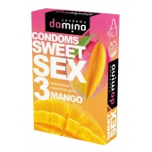 Презервативы для орального секса DOMINO Sweet Sex с ароматом манго - 3 шт. - Domino - купить с доставкой в Камышине