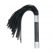 Черная плеть Easytoys Flogger With Metal Grip - 38 см. - Easy toys - купить с доставкой в Камышине