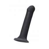 Черный фаллос на присоске Silicone Bendable Dildo L - 19 см. - Strap-on-me - купить с доставкой в Камышине