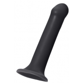 Черный фаллос на присоске Silicone Bendable Dildo L - 19 см. - Strap-on-me - купить с доставкой в Камышине