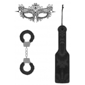 Черный игровой набор Introductory Bondage Kit №4 - Shots Media BV - купить с доставкой в Камышине