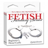 Металлические наручники Beginner s Metal Cuffs - Pipedream - купить с доставкой в Камышине