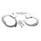 Металлические наручники Beginner s Metal Cuffs - Pipedream - купить с доставкой в Камышине