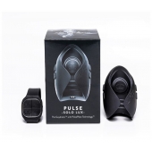Темно-серый инновационный мужской осциллятор PULSE SOLO LUX с пультом ДУ - Hot Octopuss - в Камышине купить с доставкой