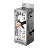 Пояс-трусики с насадкой Glamour - 17 см. - LOVETOY (А-Полимер) - купить с доставкой в Камышине