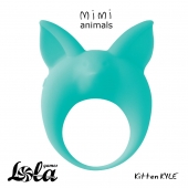 Зеленое эрекционное кольцо Kitten Kyle - Lola Games - в Камышине купить с доставкой