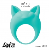 Зеленое эрекционное кольцо Lemur Remi - Lola Games - в Камышине купить с доставкой