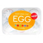 Набор из 6 мастурбаторов Tenga EGG Easy Beat с различным рельефом - Tenga - в Камышине купить с доставкой